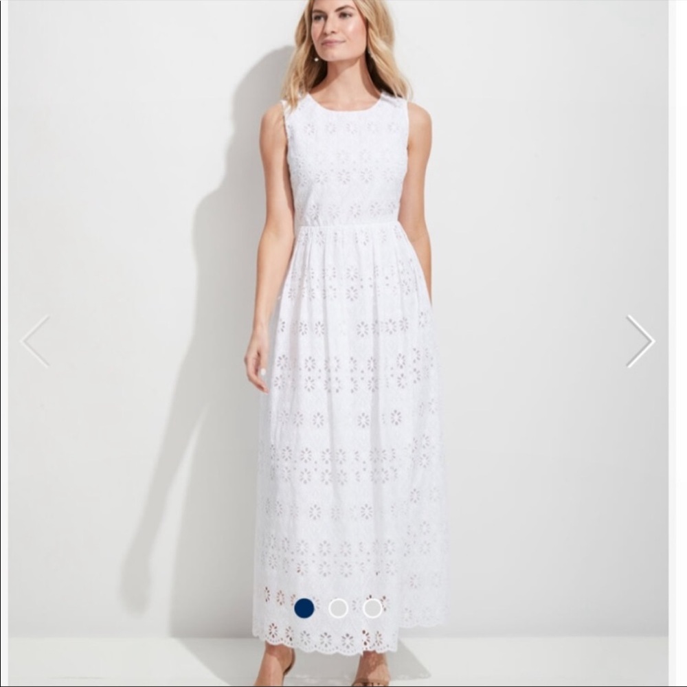 Vineyard Vines White Eyelet Maxi Dress NWT